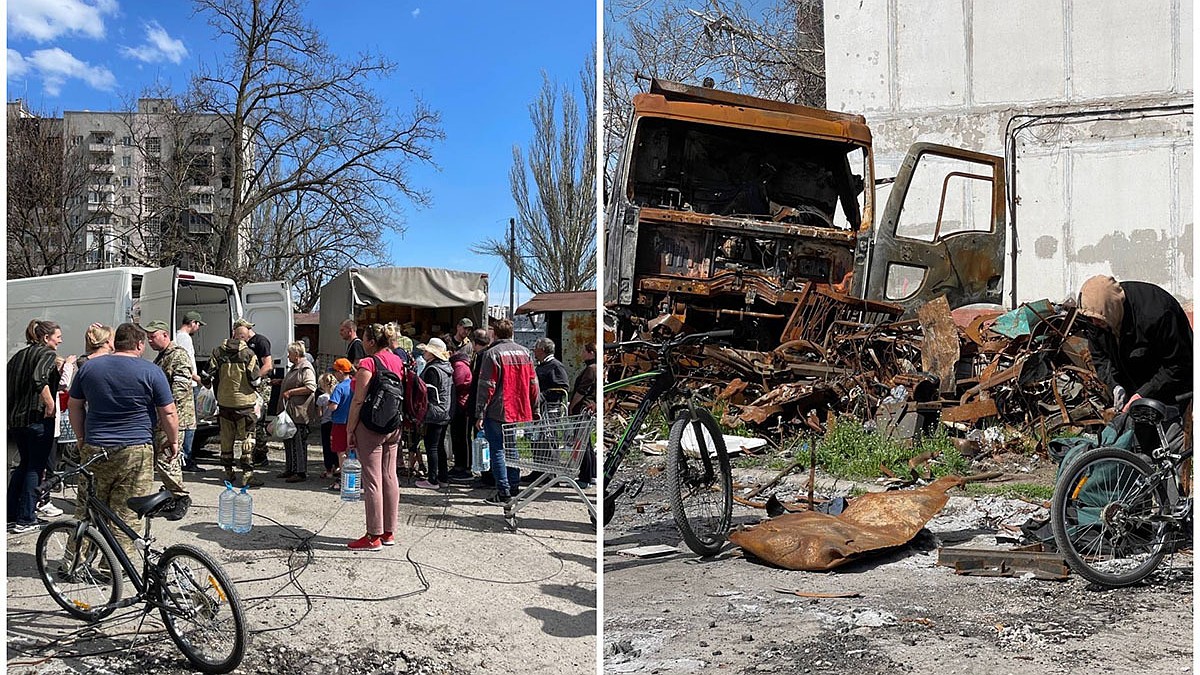 В цене свечи и подсолнечное масло»: участник гуманитарной миссии в  Мариуполь рассказал, как возят помощь в зону спецоперации - KP.RU