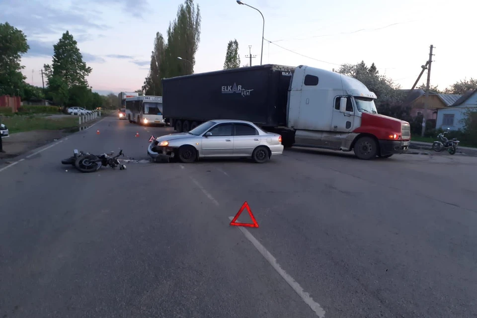 В Липецке в ДТП пострадал подросток на мотоцикле