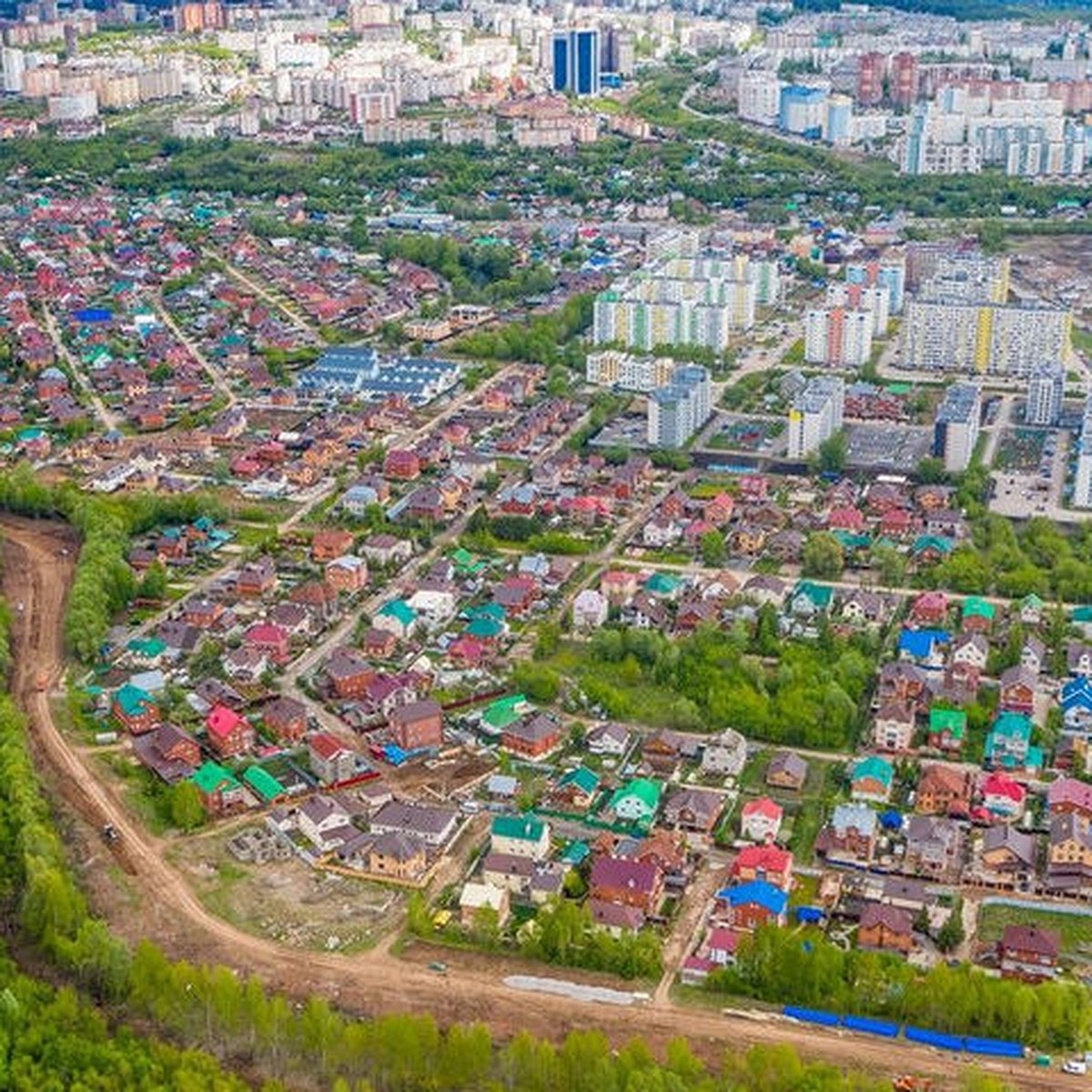 В Уфе для расширения дороги на улице Пугачева снесут десятки частных домов  - KP.RU