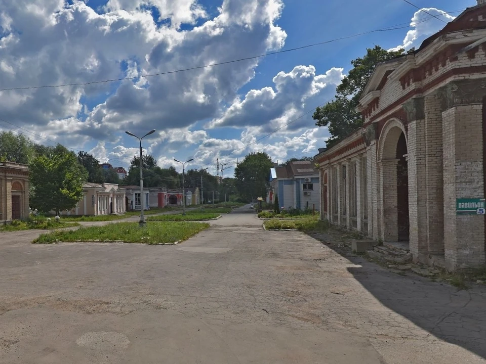 Территорию Торгового городка в Рязани благоустроят за 210 млн рублей. Фото: Яндекс-карты.