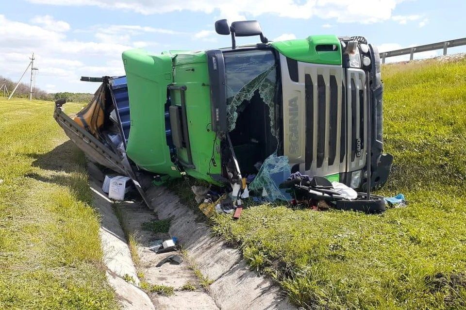 Водитель грузовика в больнице
