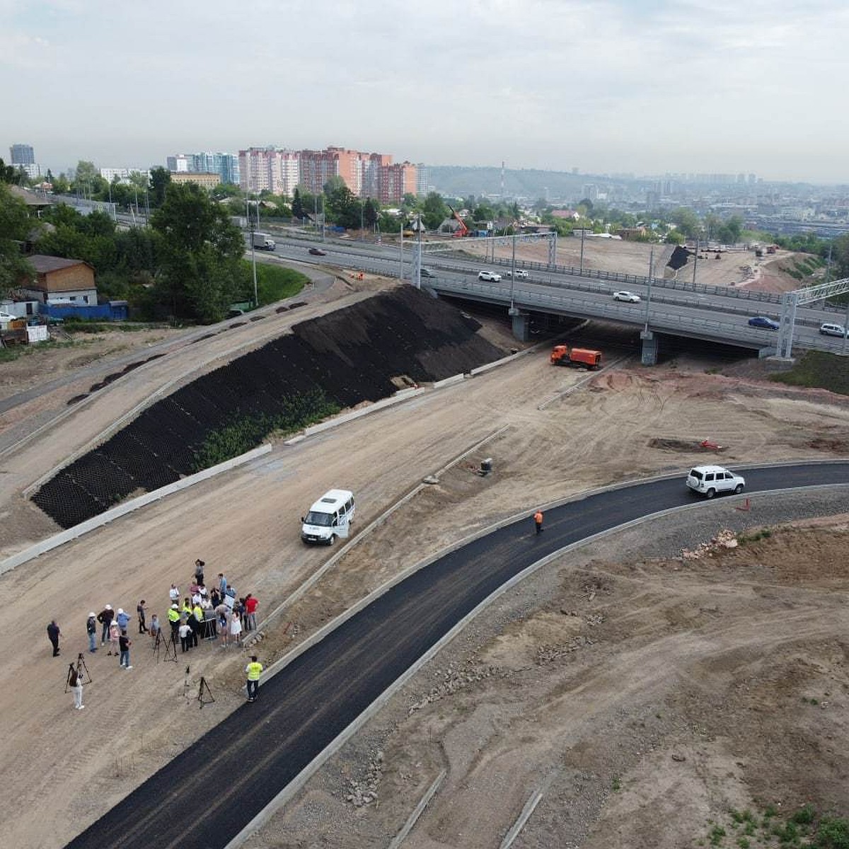 В Красноярске развязку на Чкалова могут достроить в сентябре - KP.RU