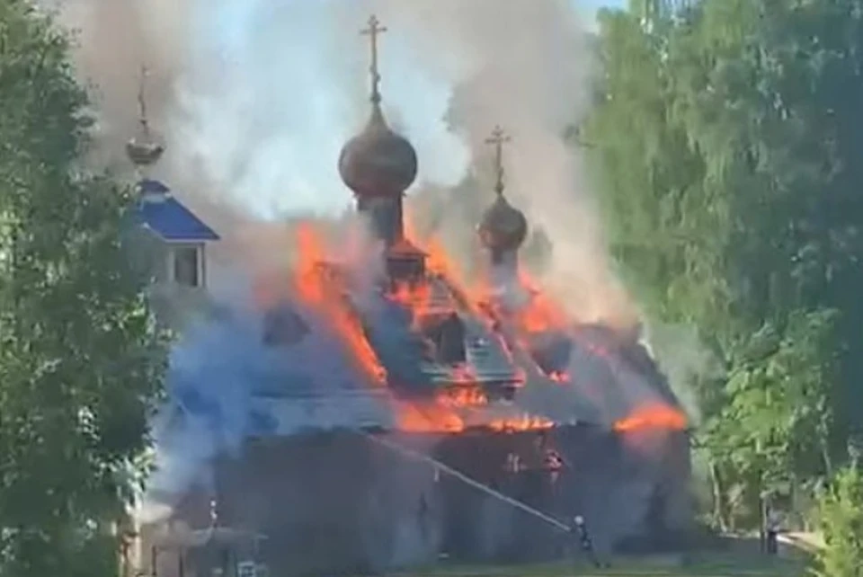 Сгоревшая церковь в санкт петербурге