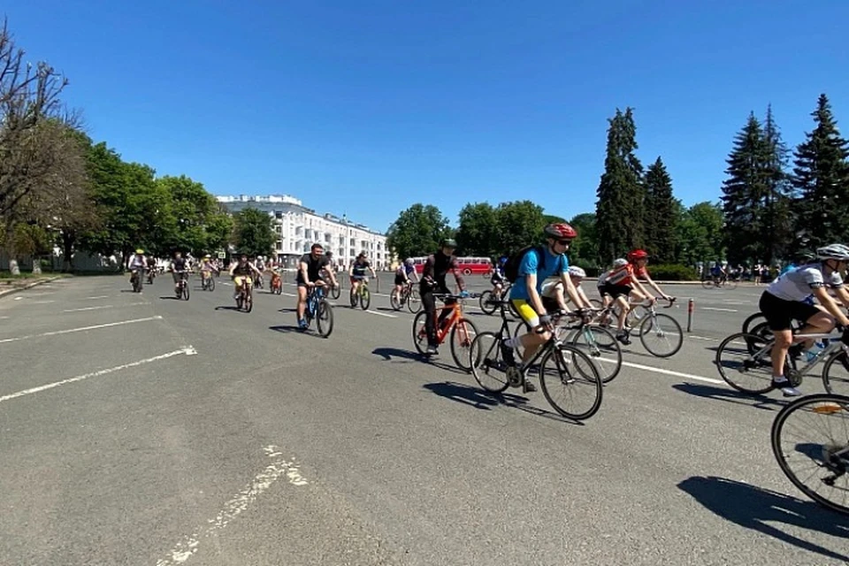 В Ярославле 100 человек поучаствовали в городском велопробеге