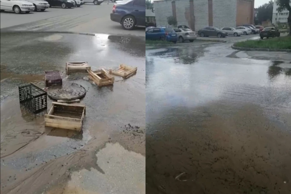 Улицу затопило водой. Новосибирск Кропоткина затоп. Новосибирск затопило. Новосибирск подтопления. Потоп на площади труда Новосибирск.