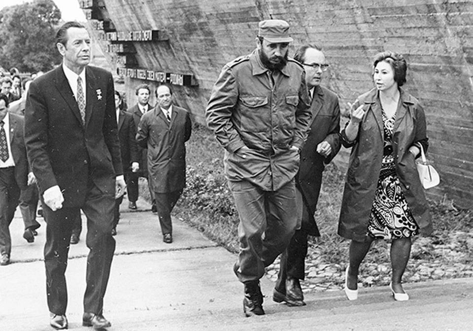 1972 год. Петр Машеров и Фидель Кастро в Хатыни Фото: narb.rb