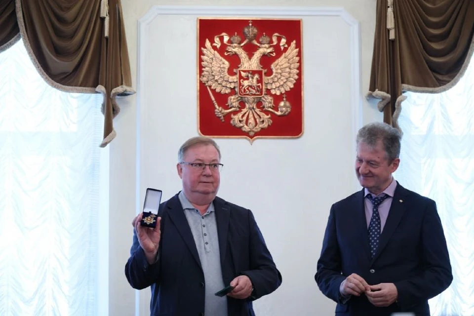 Козицына наградили орденом имени императора Александра III. Фото: департамент информационной политики Свердловской области