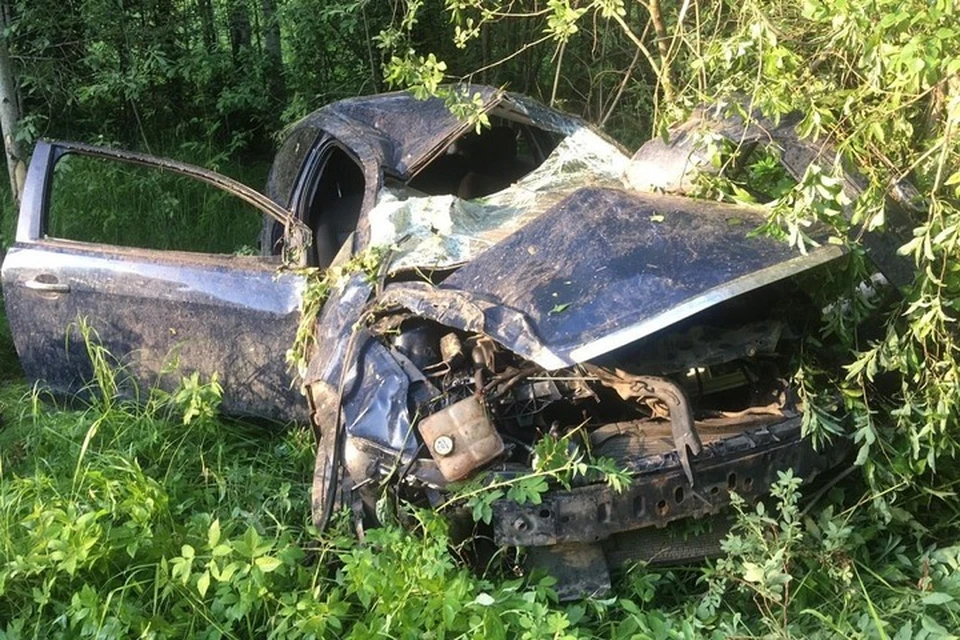 ДТП произошло на 29 километре автодороги «Йошкар-Ола – Санчурск». Фото: Госавтоинспекция Марий Эл