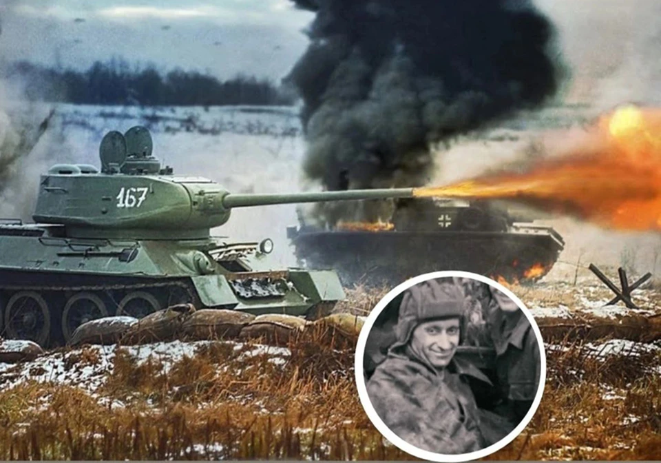 Ефим Лозовский снимал войну из танка. Фото: csdfmuseum.ru и vk.com/krasnayazvezda