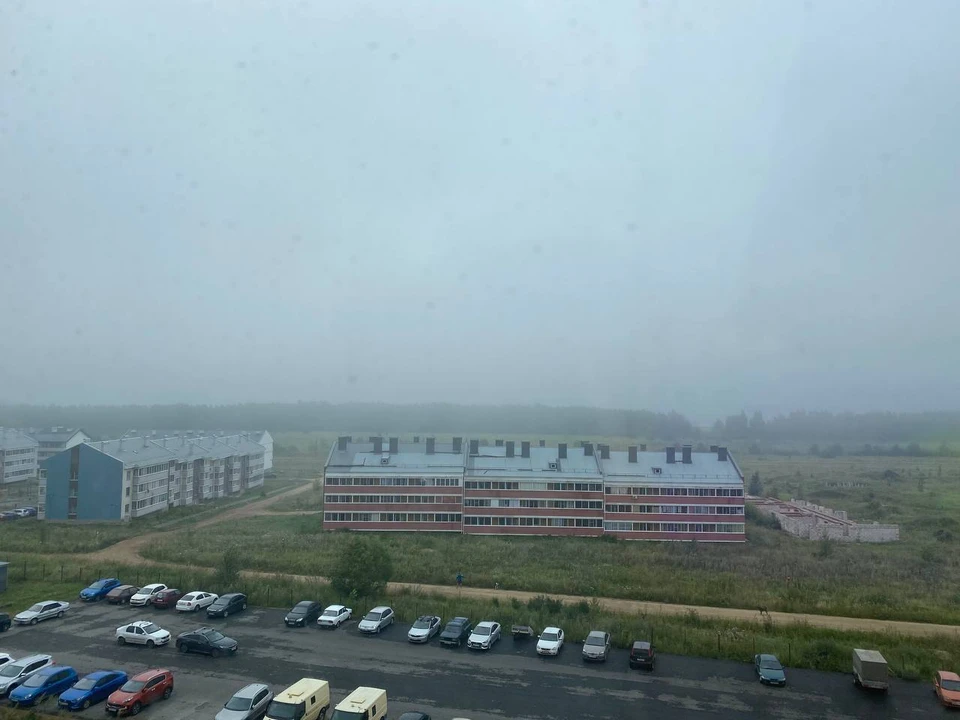 Особенно густой туман увидели жители микрорайонов. Фото: Читатель КП-Челябинск