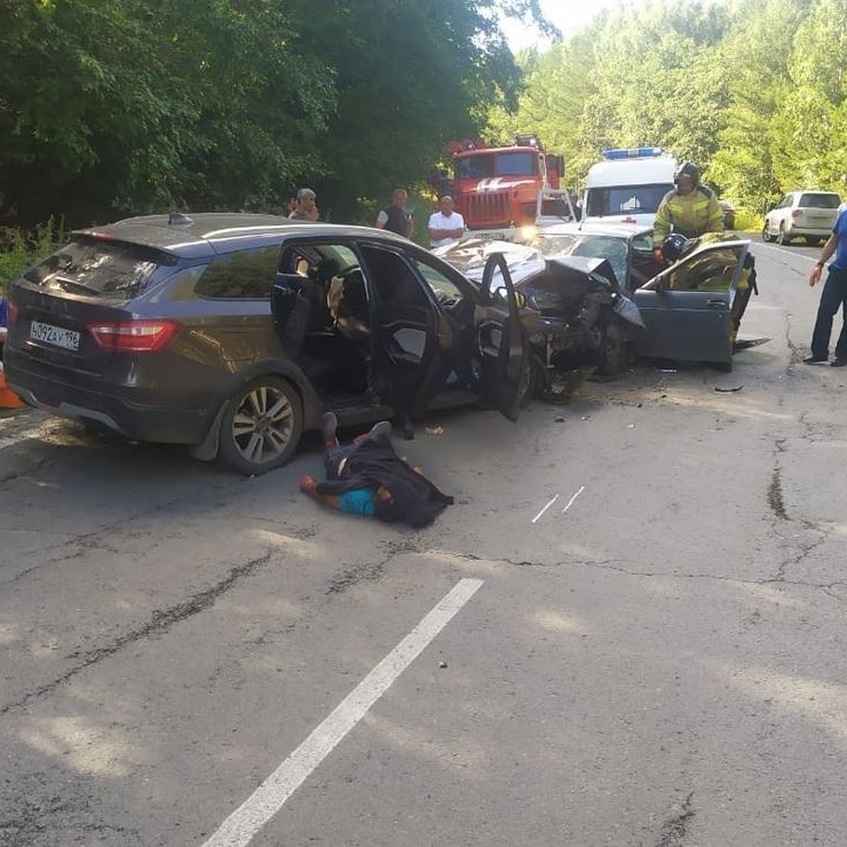 В Челябинской области погибли 3 человека в лобовом ДТП с участием  легковушек - KP.RU