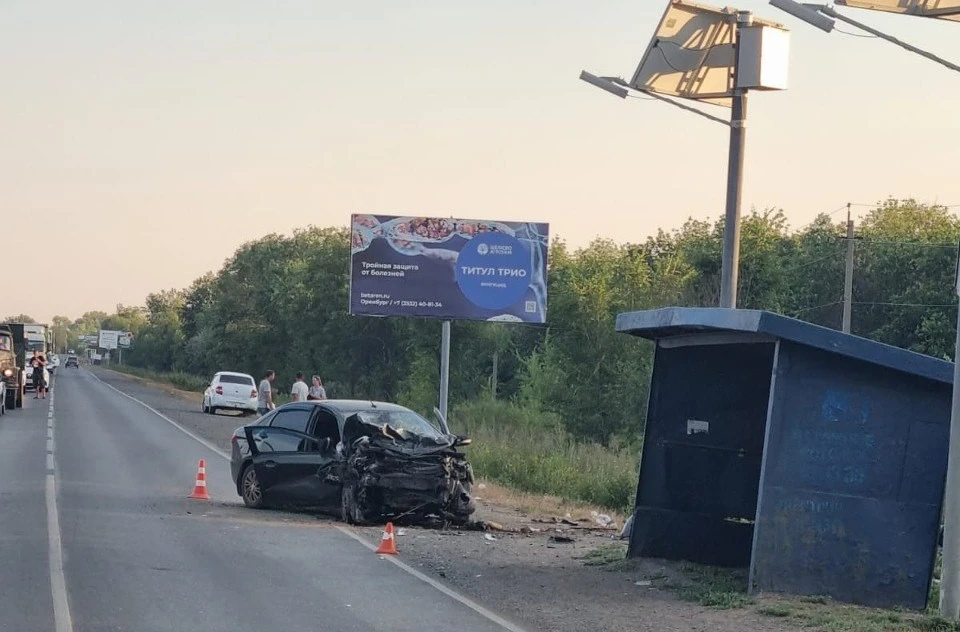 Авария случилась в 18:45 на 9 километре автодороги «Подъезд к г. Оренбургу»