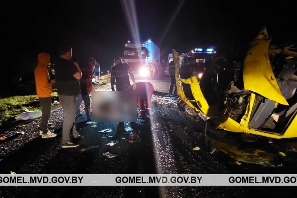 Авария произошла по вине пьяного водителя, который в результате погиб. Фото: gomel.mvd.gov.by