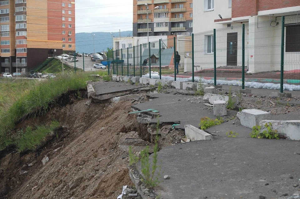 В Красноярске склон на 2-й Огородной собираются укрепить за 354 миллиона рублей