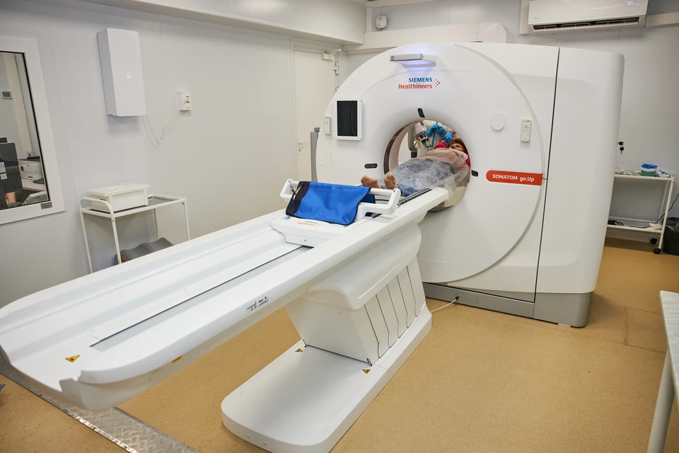 На томографе проводится около 20 исследований в день, однако объемы планируется наращивать