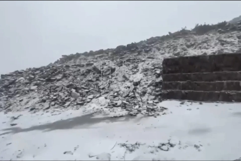 В Кемеровской области выпал снег в августе. Фото: Инцидент Кузбасс.