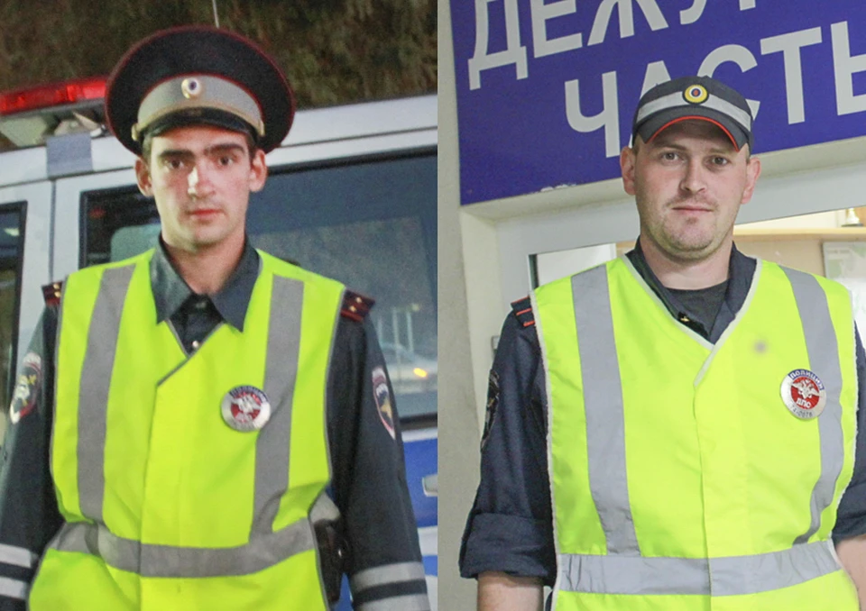 Сотрудники ДПС, которые помогли путешественницам. Фото: ГУ МВД по Челябинской области