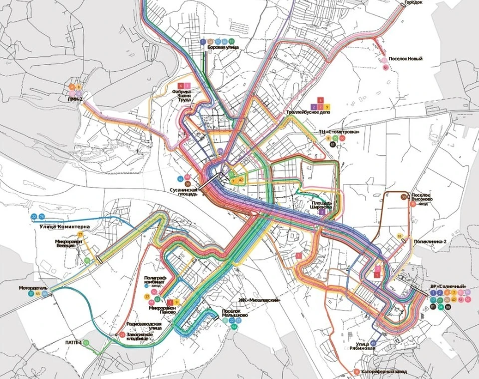 Карта транспорта кострома онлайн движения