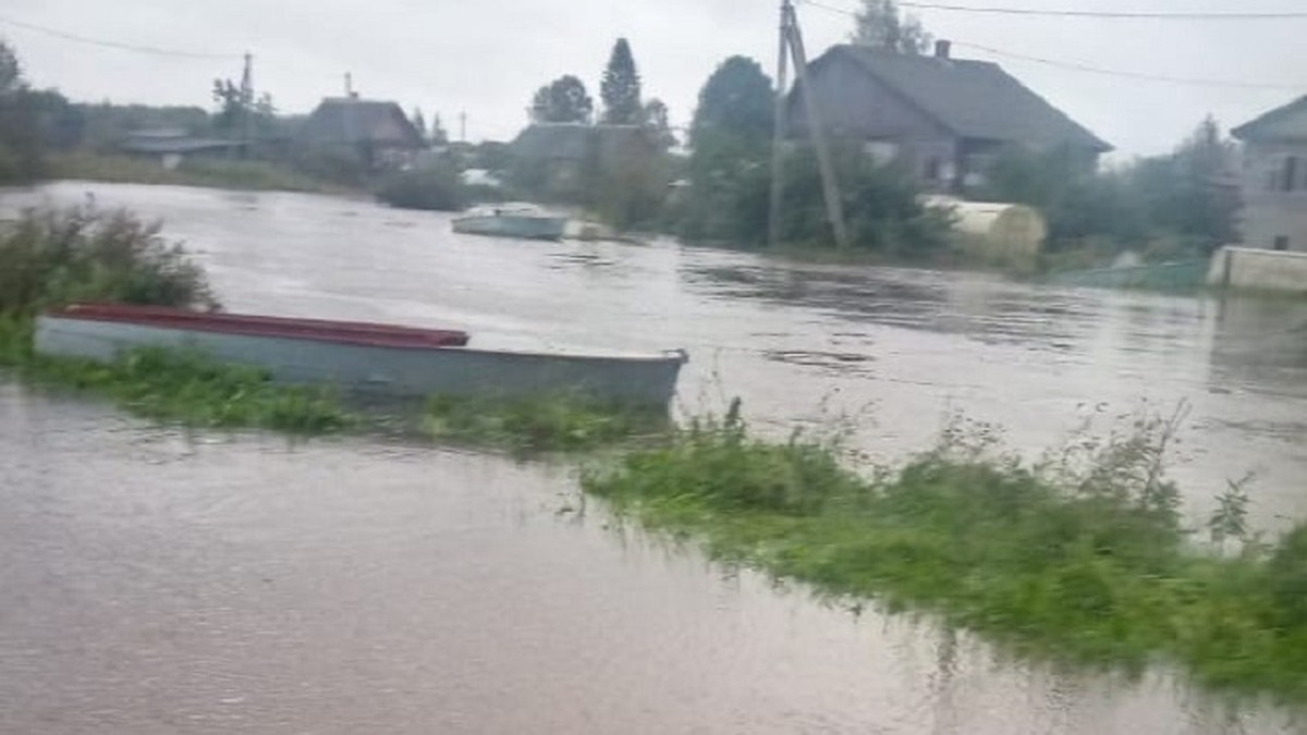 В Вытегорском районе затопило село - KP.RU