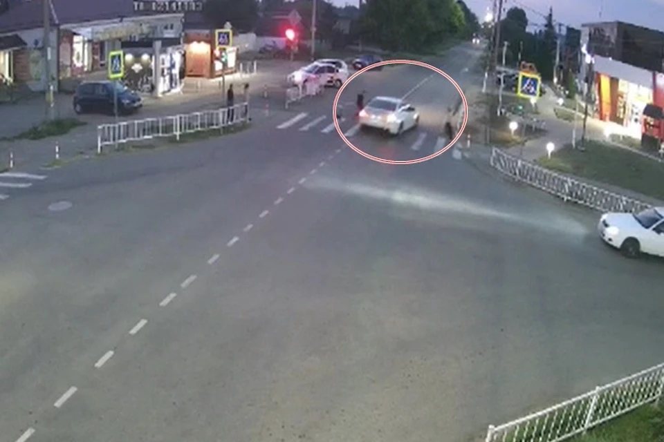 Авария на пешеходном переходе