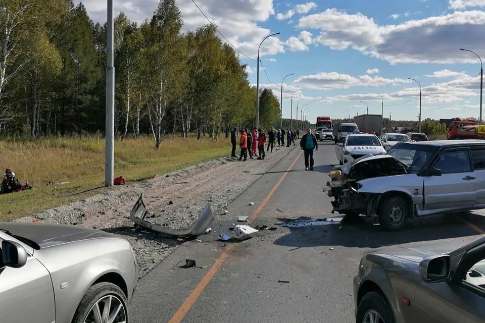 В Искитимском районе произошло смертельное ДТП. Фото: Госавтоинспекция НСО