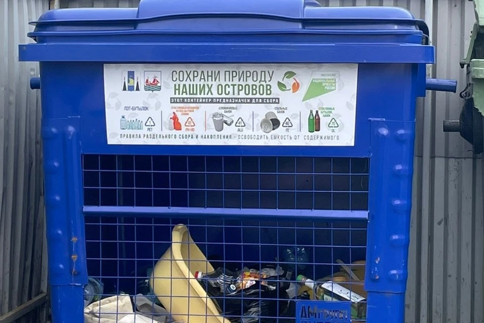 На Сахалине установили более 1000 баков для раздельного сбора отходов. Фото регионального правительства