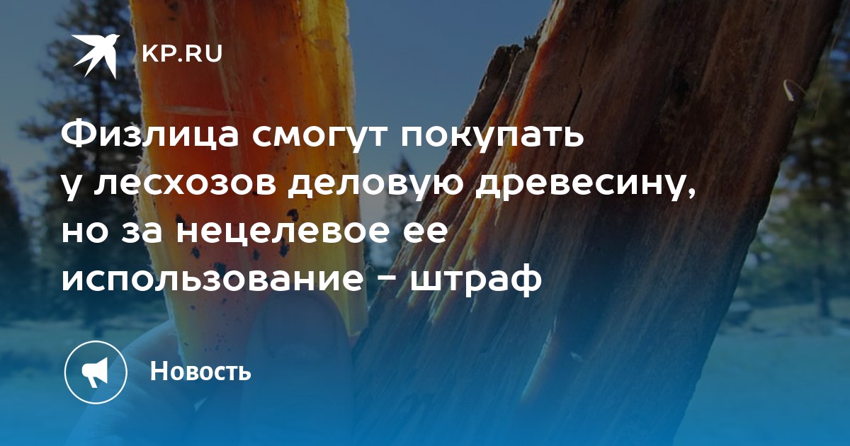 Штраф за нецелевое использование древесины для строительства дома