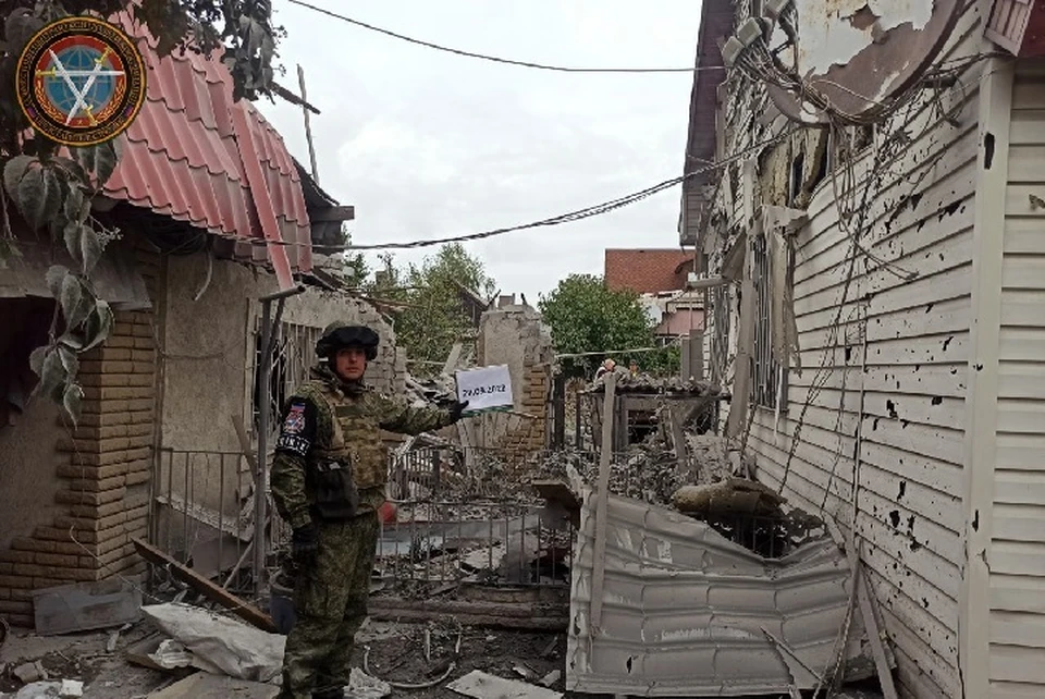 Обстрелу, в том числе, подвергся Калининский район Донецка. По улице Демократической повреждено жилое здание. Фото: СЦКК ДНР