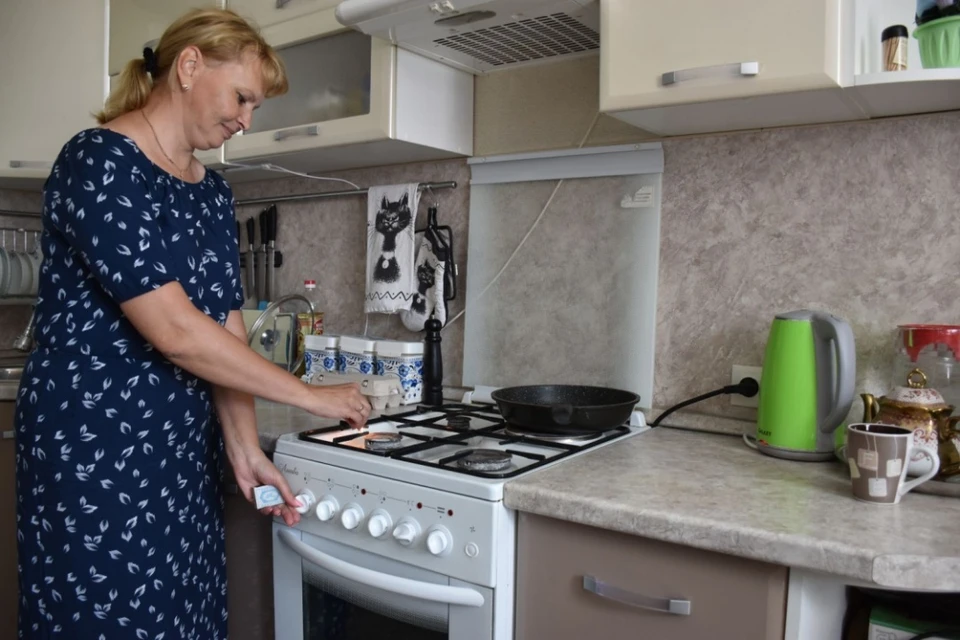 Лариса Уразбаева теперь может готовить еду на природном газе