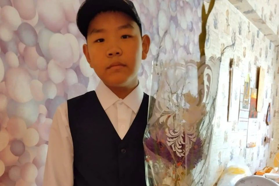 12-летнего сына Тимура избил взрослый мужчина прямо на территории школы. Фото: из личного архива Намсалмы Цыденовой.