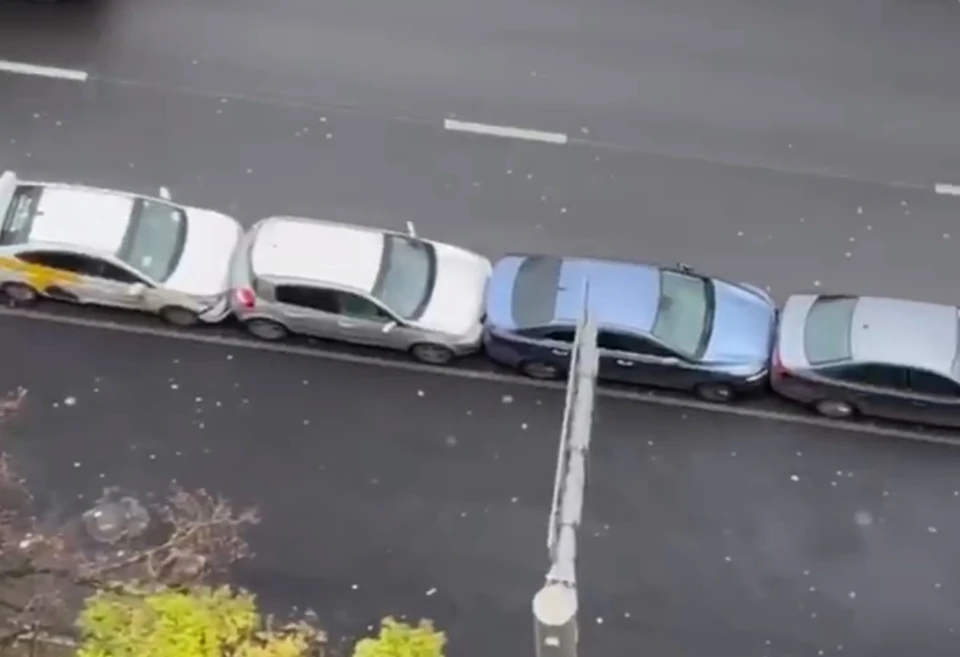Фото: скриншот из видео с места ДТП