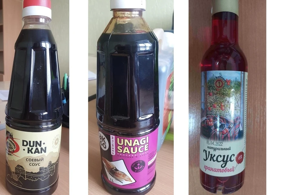 Соевый соус и гранатовый уксус запретили продавать в Беларуси. Фото: Госстандарт