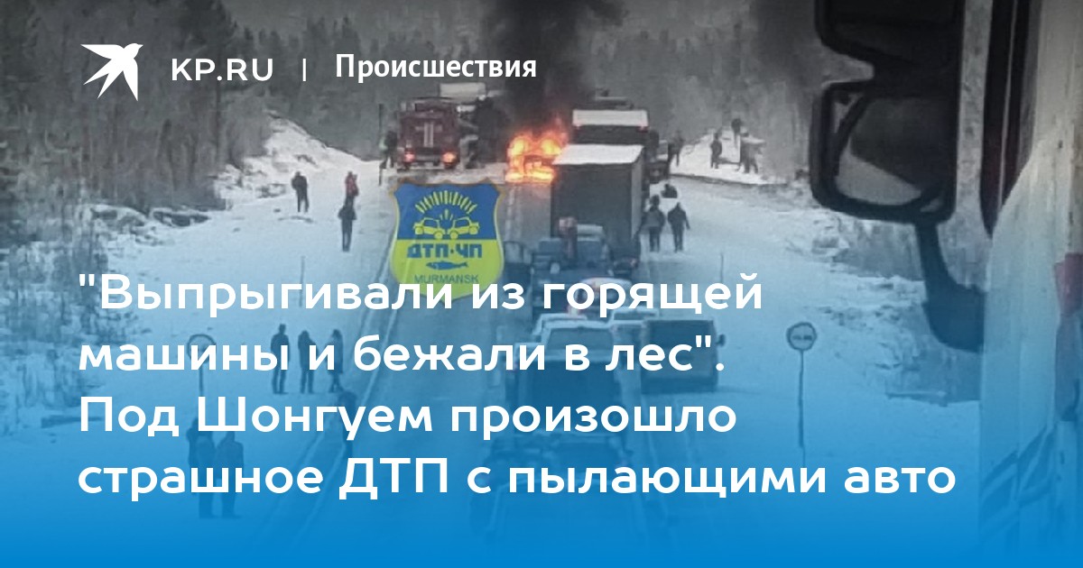 "Выпрыгивали из горящей машины и бежали в лес". Под Шонгуем произошло ...