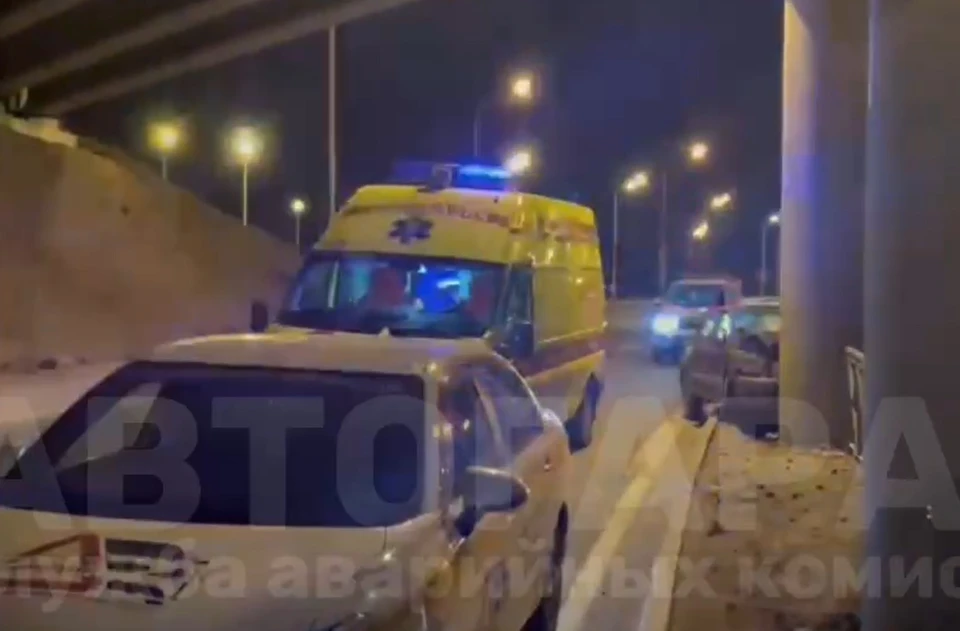 Место аварии. Фото: принтскрин видео, Telegram-канал autogarant_vl