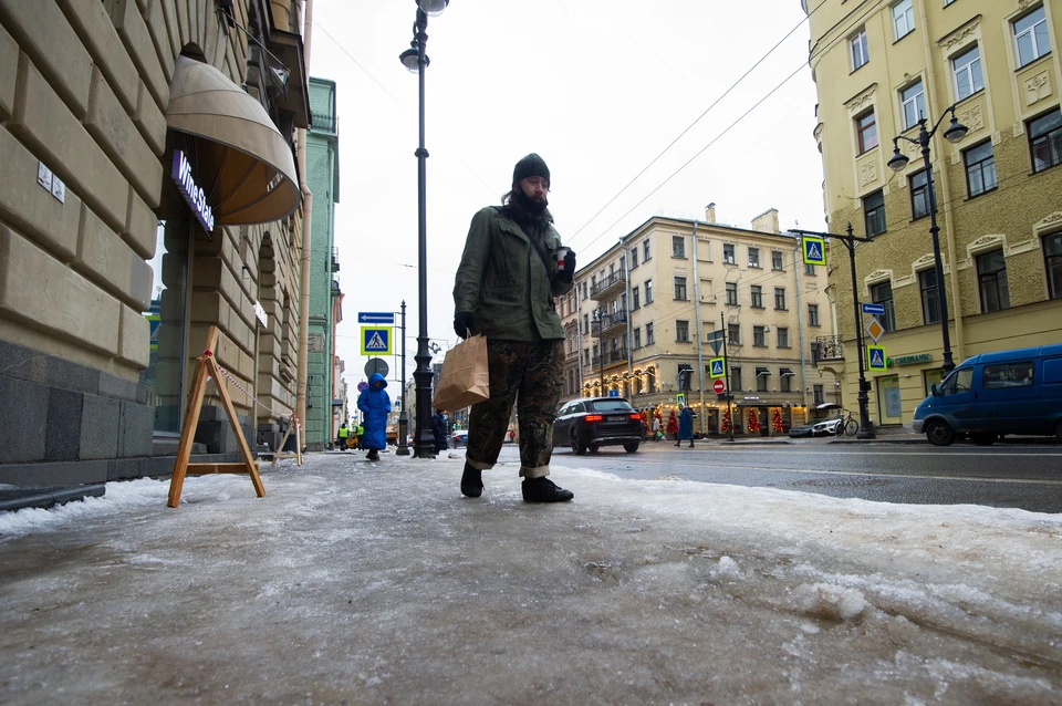 В Петербурге ожидается похолодание с гололедом.