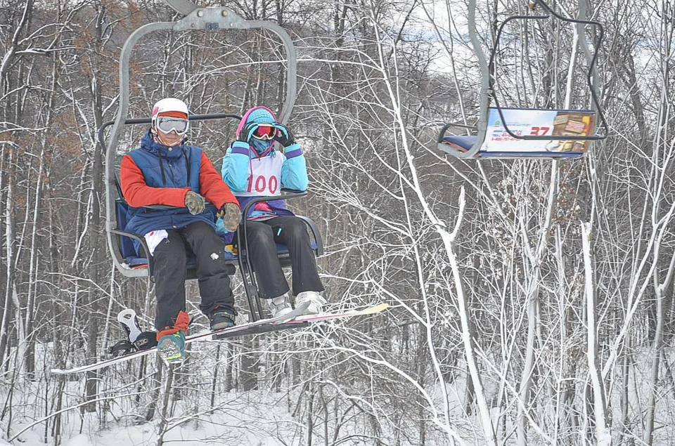 Где покататься на горных лыжах и сноуборде в Ульяновске. Фото автора.