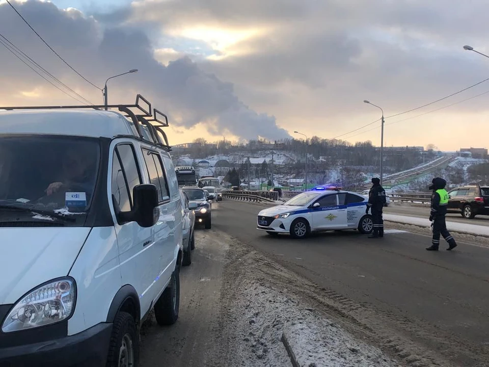 Порыв водопровода вызвал в Томске семибалльные пробки.