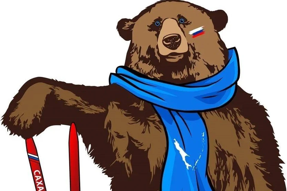 Символизирующий соревнования бурый медведь. Фото телеграмм-канала ГАУ СШОР ЗВС