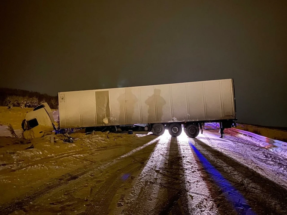 Авария произошла на 1613 км трассы. Фото: ГИБДД по Челябинской области