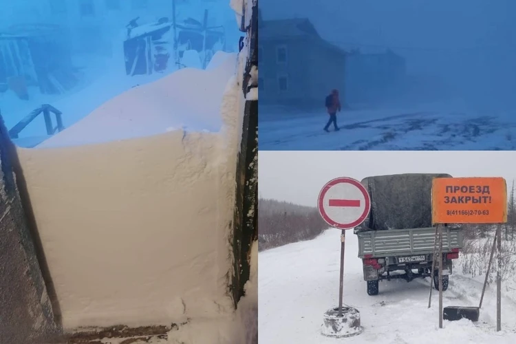 Замурованные снегом дома и заваленные дороги. Жители Якутии делятся последствиями снежной бури