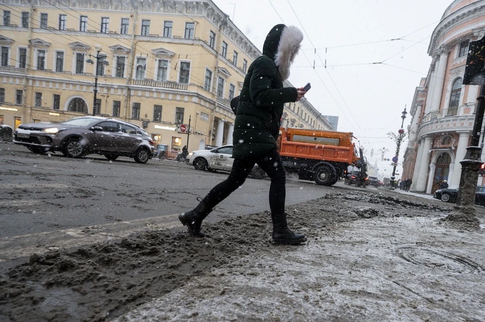 В Смольном объяснили трудности с уборкой снега в центре Петербурга