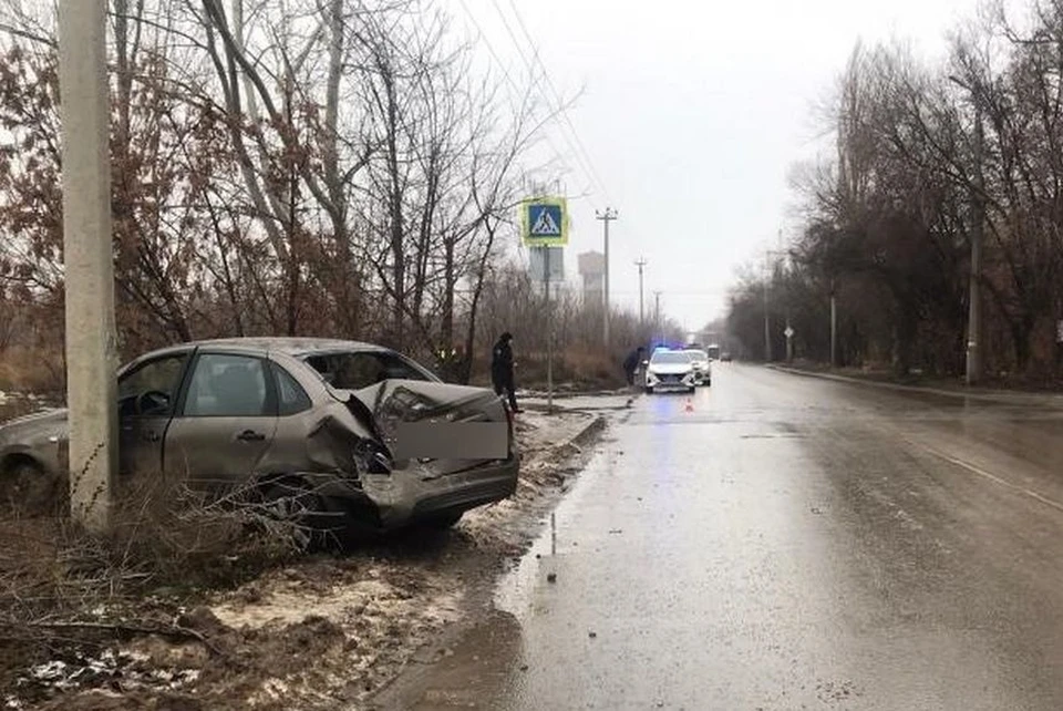 В ДТП пострадал водитель.
