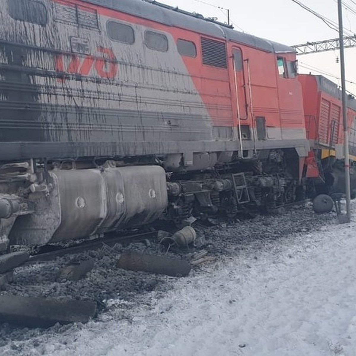 Уголовное дело после схода тепловозов с рельсов завел СК на транспорте  Иркутской области - KP.RU