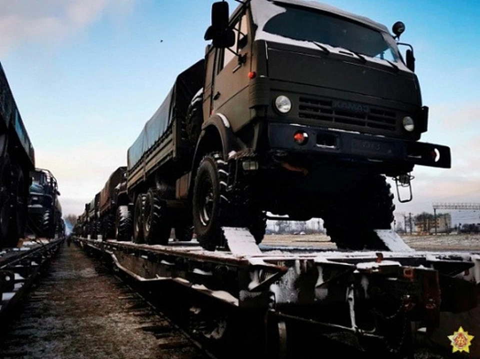 Российская военная техника прибыла в Беларусь. Фото: mil.by