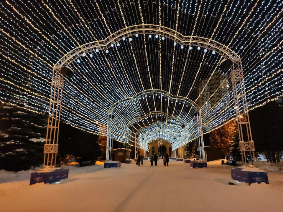 Свето-музыкальный потолок перенесли с Кировки в парк Гагарина. Фото: читатель КП