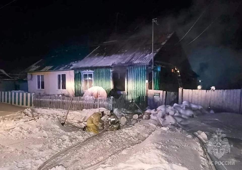 В Бержюжском районе при пожаре в деревянной одноэтажке заживо сгорели супруги-пенсионеры