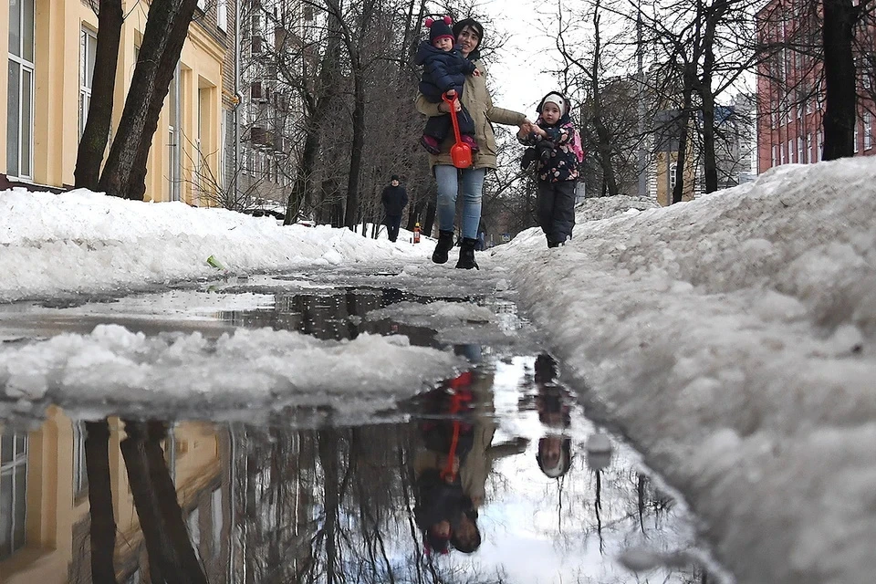 В воскресенье в столице потеплеет до +1 градуса, а во вторник - до +5 градусов