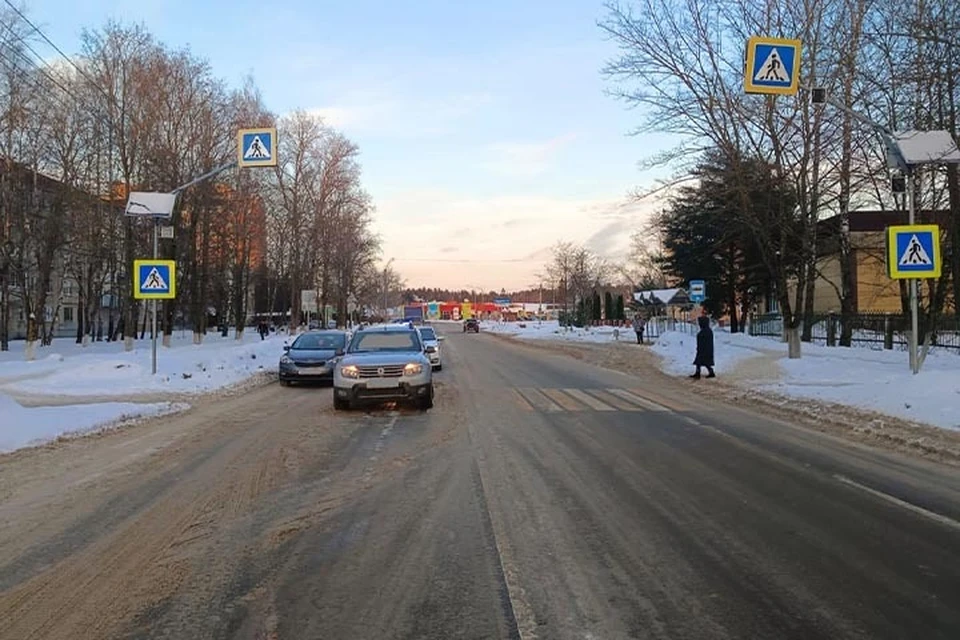 Пешеход получил травмы на пешеходном переходе Фото: УГИБДД России по Тверской области