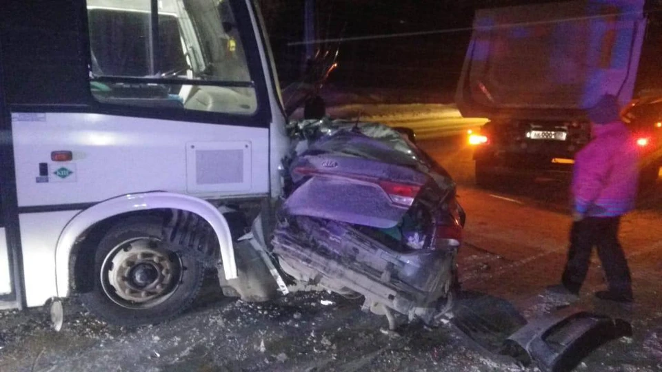 ДТП с участием трех автомобилей произошло в Томске