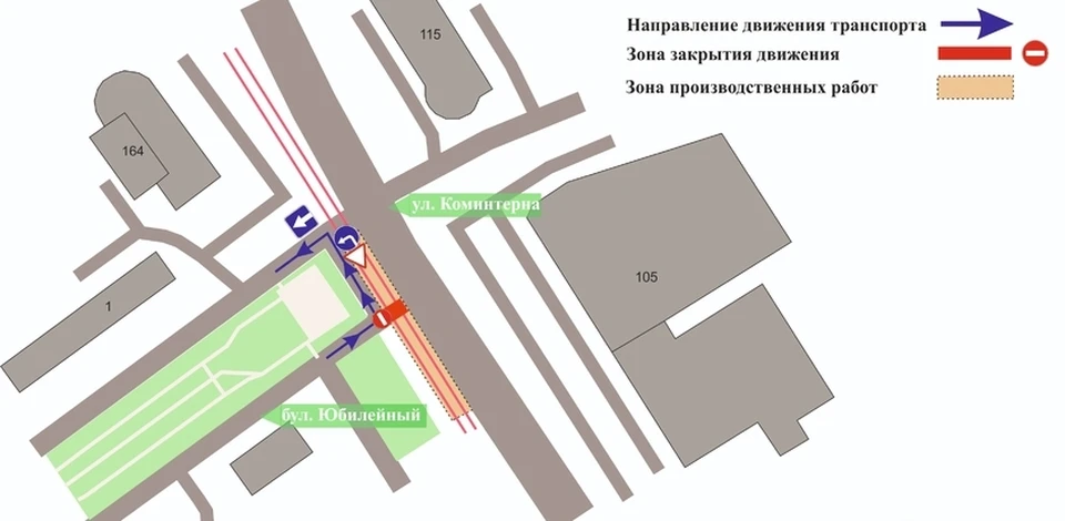 Движение приостановят на участке бульвара Юбилейного в Нижнем Новгороде до 29 января.